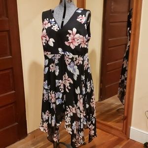 Floral handkerchief dress